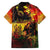 Happy Birthday King of Reggae Family Matching Off The Shoulder Long Sleeve Dress and Hawaiian Shirt - Wonder Print Shop
