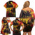 Happy Birthday King of Reggae Family Matching Off Shoulder Short Dress and Hawaiian Shirt LT9 - Wonder Print Shop
