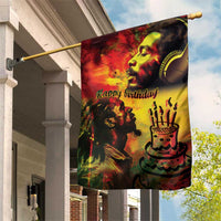 Happy Birthday King of Reggae Garden Flag - Wonder Print Shop