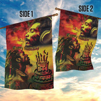 Happy Birthday King of Reggae Garden Flag - Wonder Print Shop