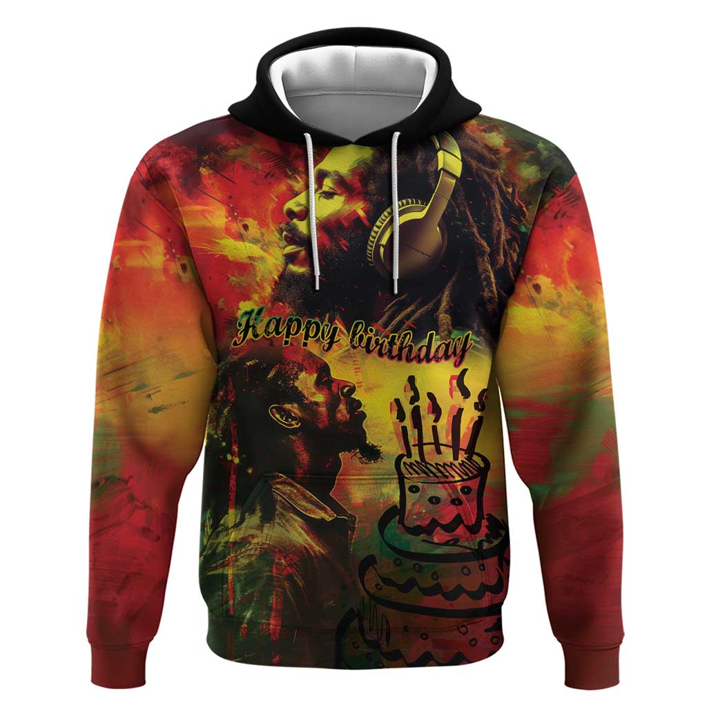 Happy Birthday King of Reggae Hoodie - Wonder Print Shop