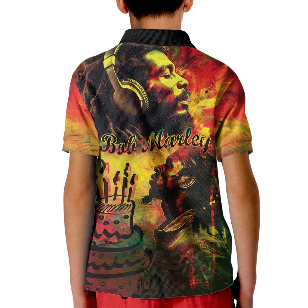 Happy Birthday King of Reggae Kid Polo Shirt - Wonder Print Shop