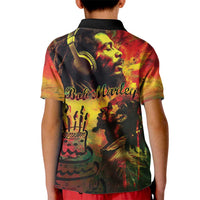 Happy Birthday King of Reggae Kid Polo Shirt - Wonder Print Shop