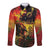 Happy Birthday King of Reggae Long Sleeve Button Shirt - Wonder Print Shop