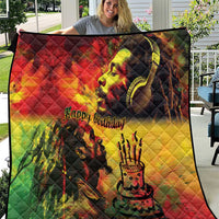 Happy Birthday King of Reggae Quilt - Wonder Print Shop