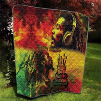 Happy Birthday King of Reggae Quilt - Wonder Print Shop