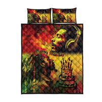 Happy Birthday King of Reggae Quilt Bed Set - Wonder Print Shop