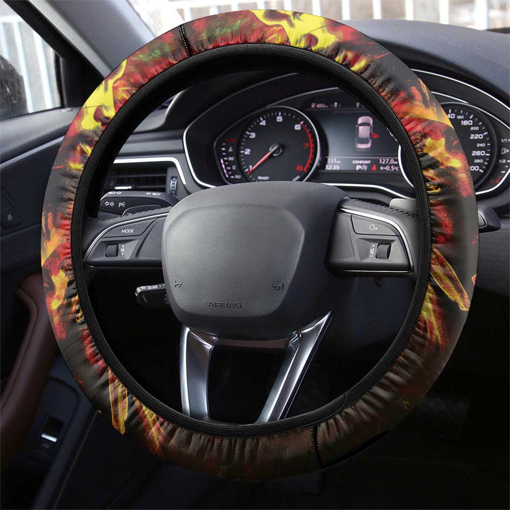Happy Birthday King of Reggae Steering Wheel Cover - Wonder Print Shop