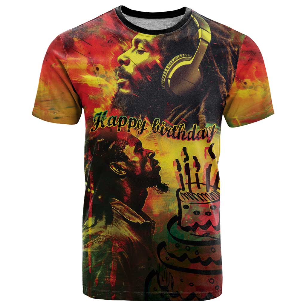 Happy Birthday King of Reggae T Shirt - Wonder Print Shop