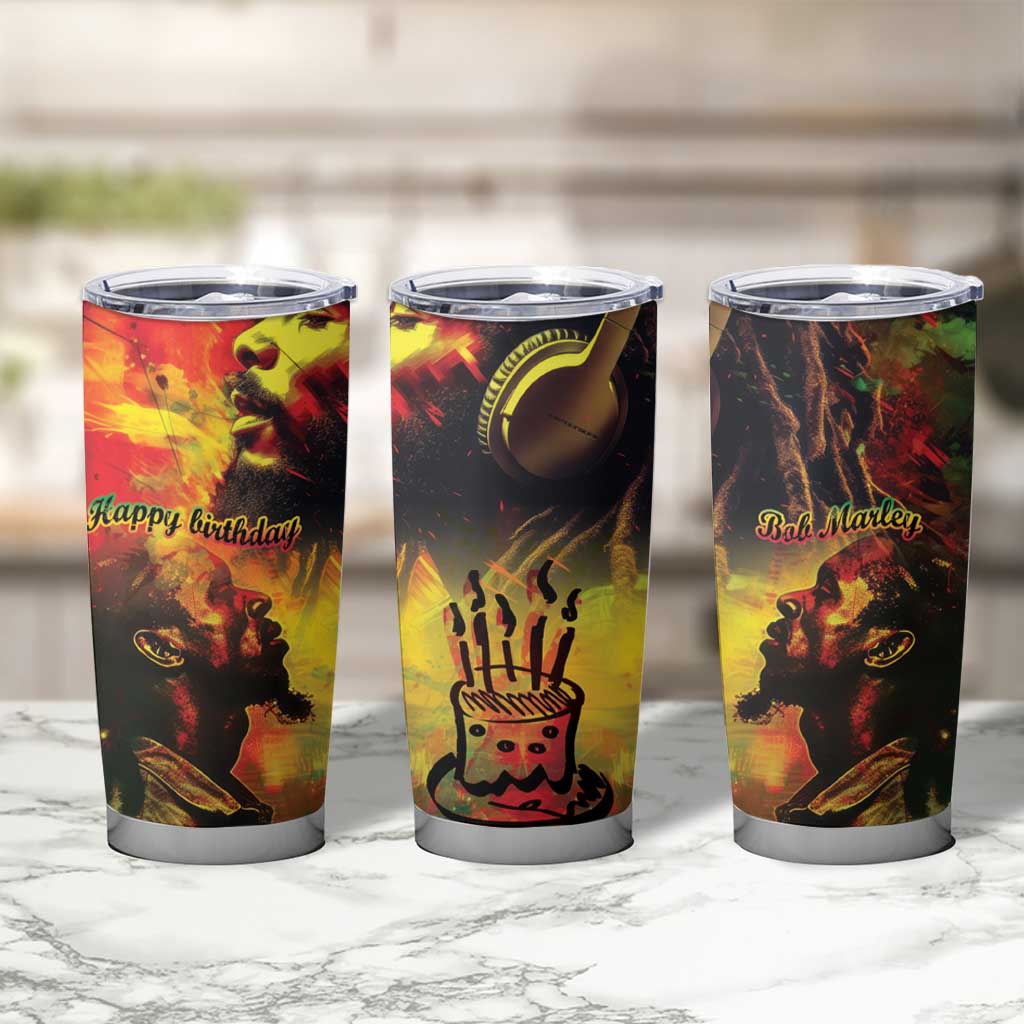 Happy Birthday King of Reggae Tumbler Cup - Wonder Print Shop