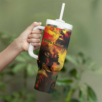 Happy Birthday King of Reggae Tumbler With Handle - Wonder Print Shop