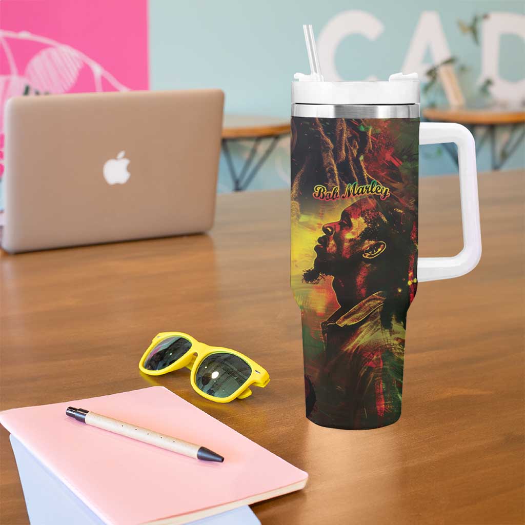 Happy Birthday King of Reggae Tumbler With Handle - Wonder Print Shop