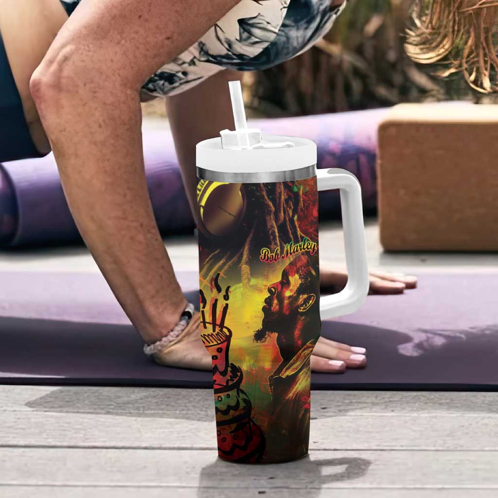 Happy Birthday King of Reggae Tumbler With Handle - Wonder Print Shop