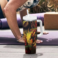 Happy Birthday King of Reggae Tumbler With Handle - Wonder Print Shop