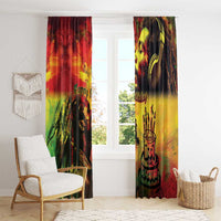 Happy Birthday King of Reggae Window Curtain - Wonder Print Shop