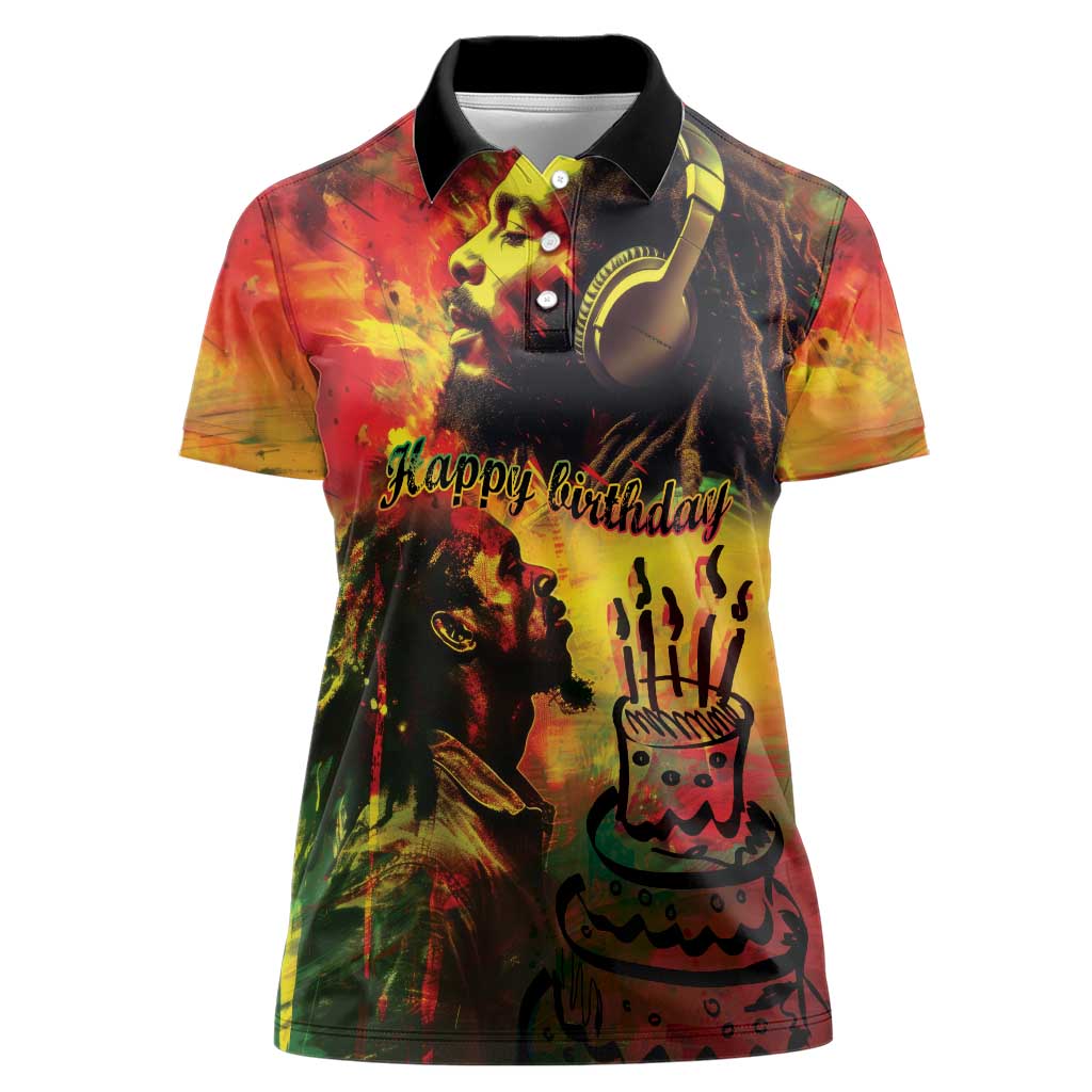 Happy Birthday King of Reggae Women Polo Shirt - Wonder Print Shop