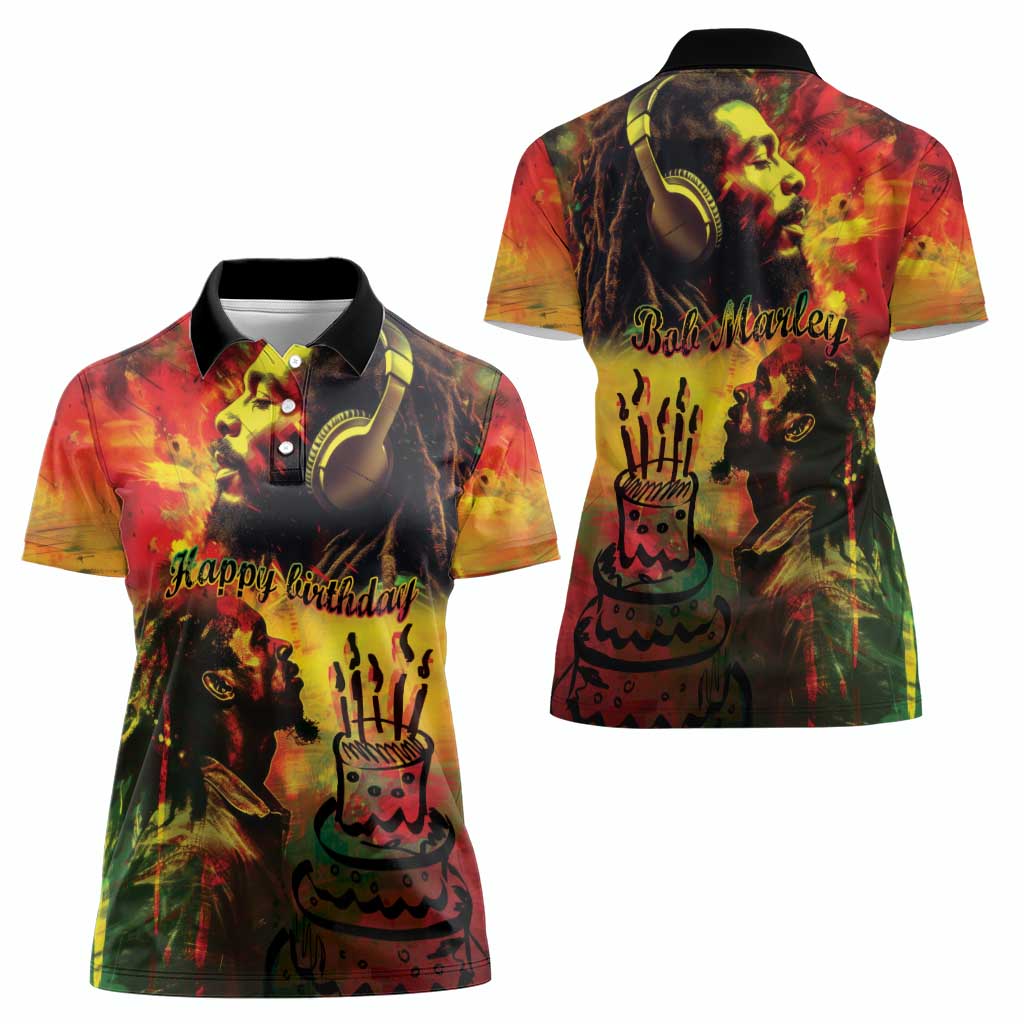 Happy Birthday King of Reggae Women Polo Shirt - Wonder Print Shop