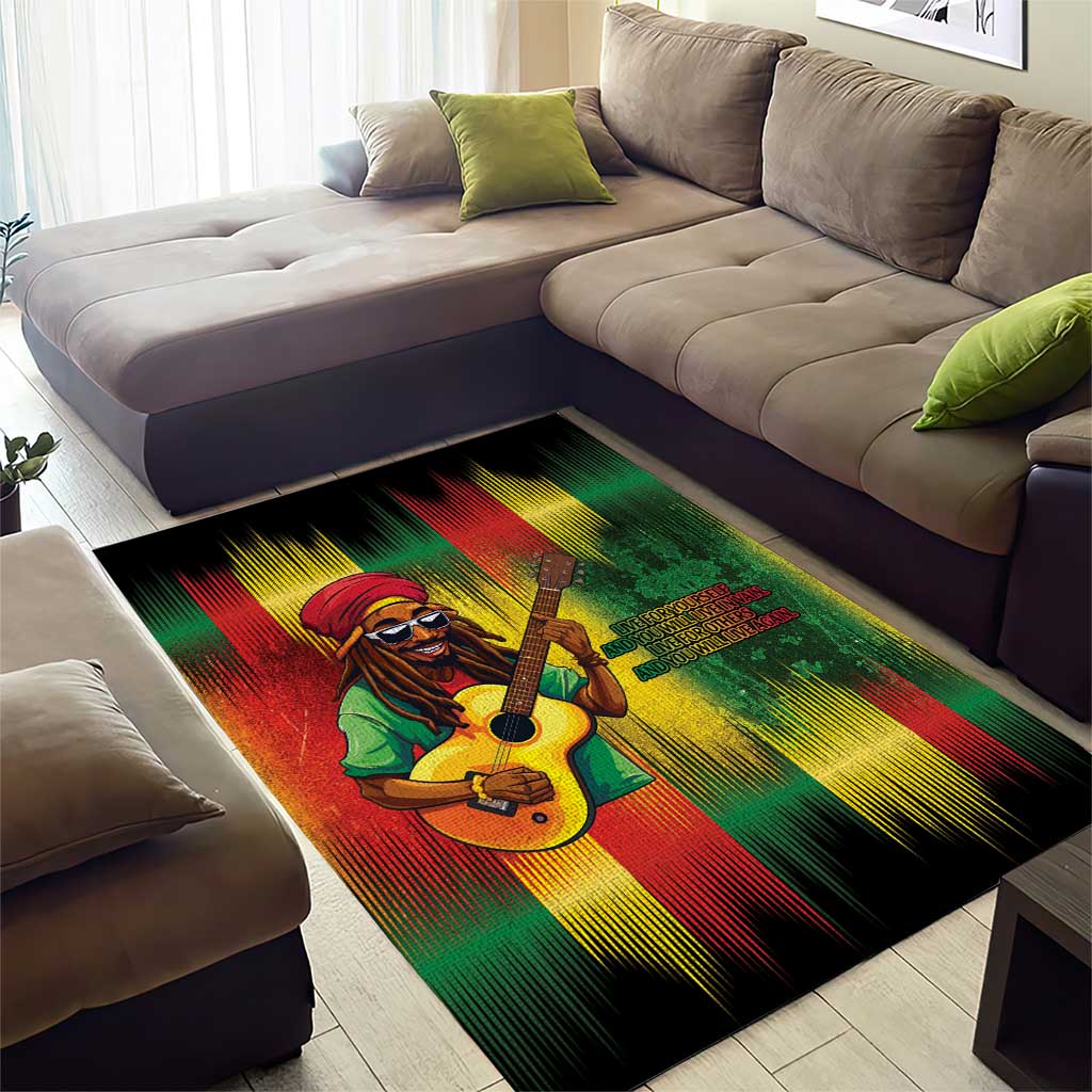 Honoring Reggae Legend Bob Birthday Area Rug LT9 - Wonder Print Shop