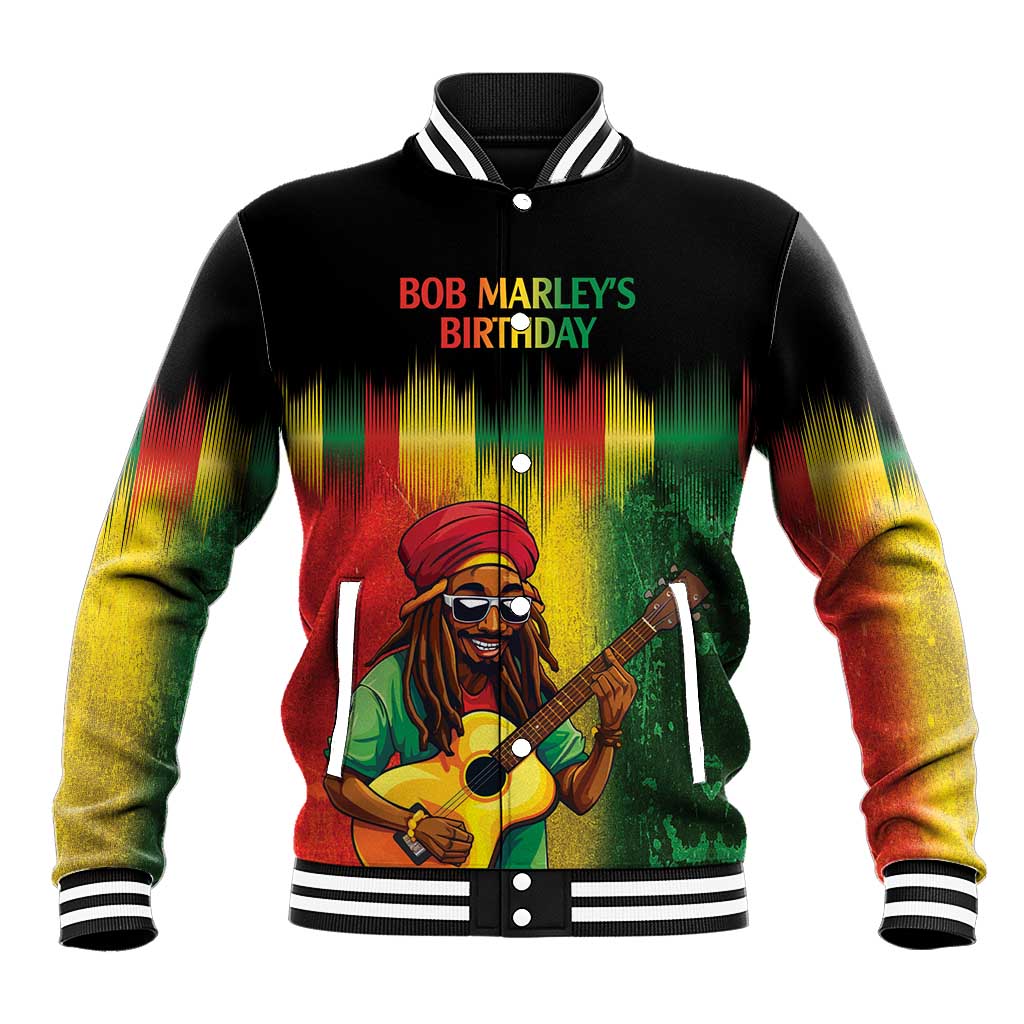 Honoring Reggae Legend Bob Birthday Baseball Jacket LT9 - Wonder Print Shop