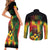Honoring Reggae Legend Bob Birthday Couples Matching Short Sleeve Bodycon Dress and Long Sleeve Button Shirt LT9 - Wonder Print Shop