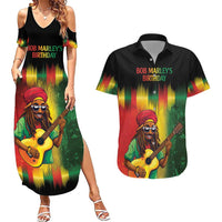 Honoring Reggae Legend Bob Birthday Couples Matching Summer Maxi Dress and Hawaiian Shirt LT9 - Wonder Print Shop