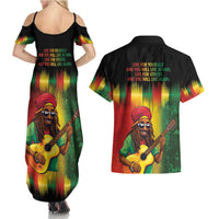 Honoring Reggae Legend Bob Birthday Couples Matching Summer Maxi Dress and Hawaiian Shirt LT9 - Wonder Print Shop