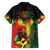 Honoring Reggae Legend Bob Birthday Family Matching Off The Shoulder Long Sleeve Dress and Hawaiian Shirt - Wonder Print Shop