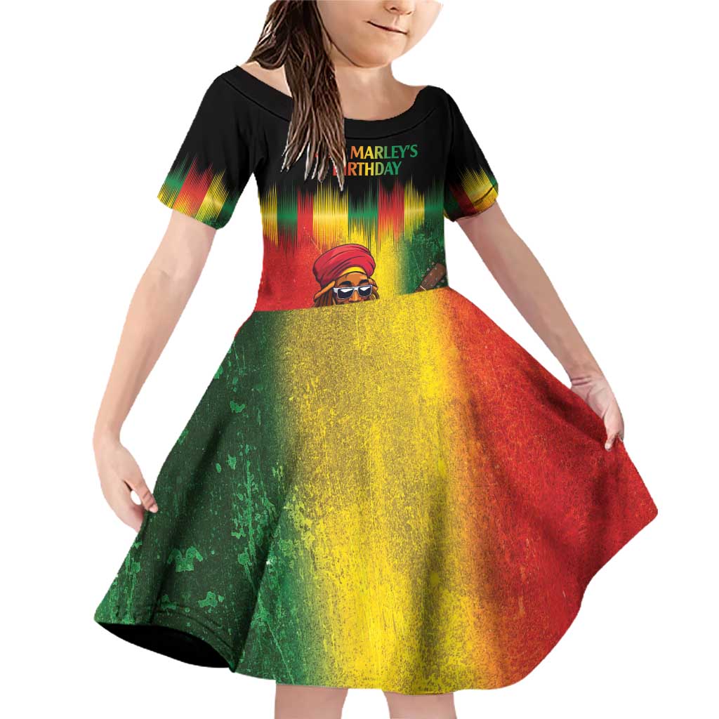 Honoring Reggae Legend Bob Birthday Family Matching Off Shoulder Short Dress and Hawaiian Shirt LT9 - Wonder Print Shop