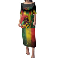 Honoring Reggae Legend Bob Birthday Family Matching Puletasi and Hawaiian Shirt - Wonder Print Shop