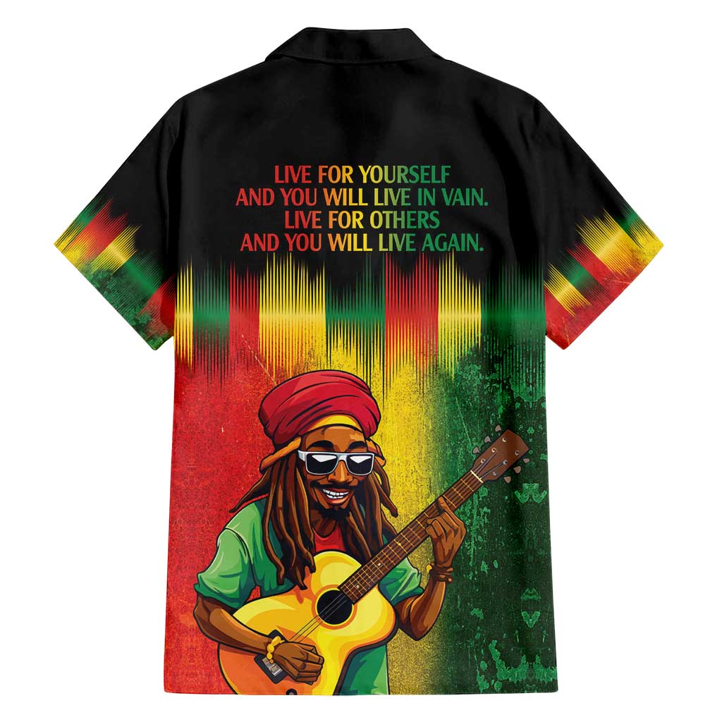 Honoring Reggae Legend Bob Birthday Family Matching Tank Maxi Dress and Hawaiian Shirt - Wonder Print Shop