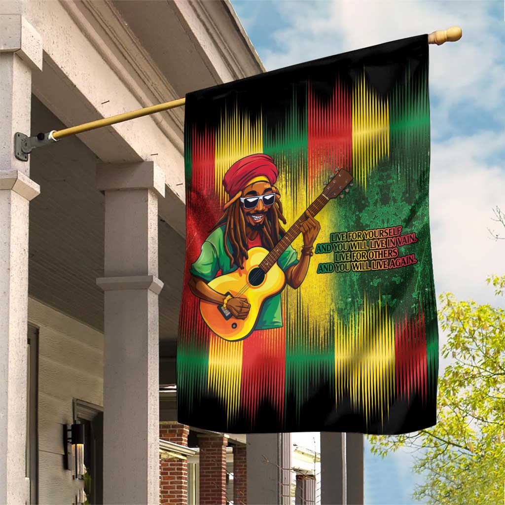 Honoring Reggae Legend Bob Birthday Garden Flag - Wonder Print Shop