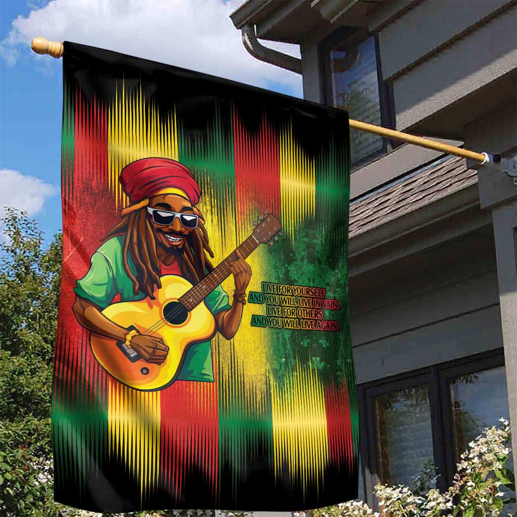 Honoring Reggae Legend Bob Birthday Garden Flag - Wonder Print Shop