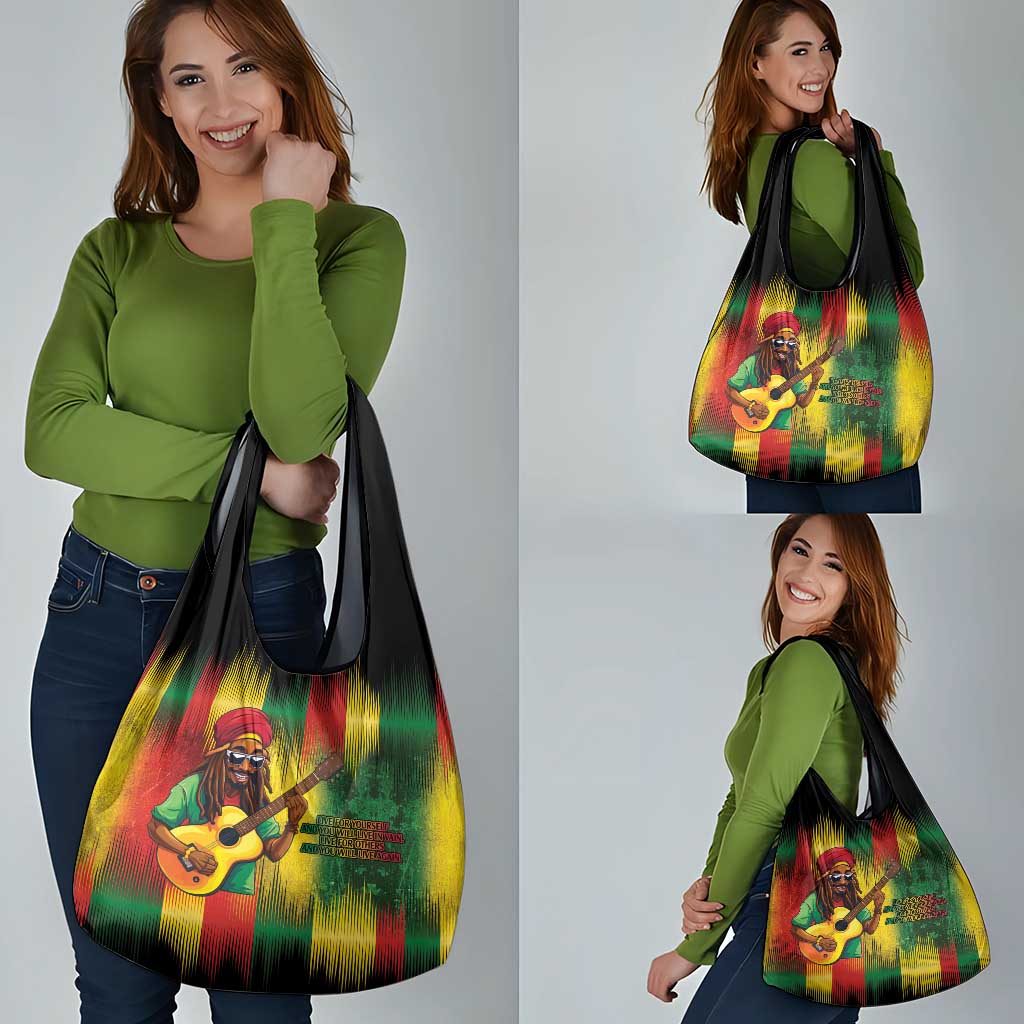 Honoring Reggae Legend Bob Birthday Grocery Bag