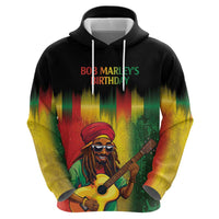 Honoring Reggae Legend Bob Birthday Hoodie - Wonder Print Shop
