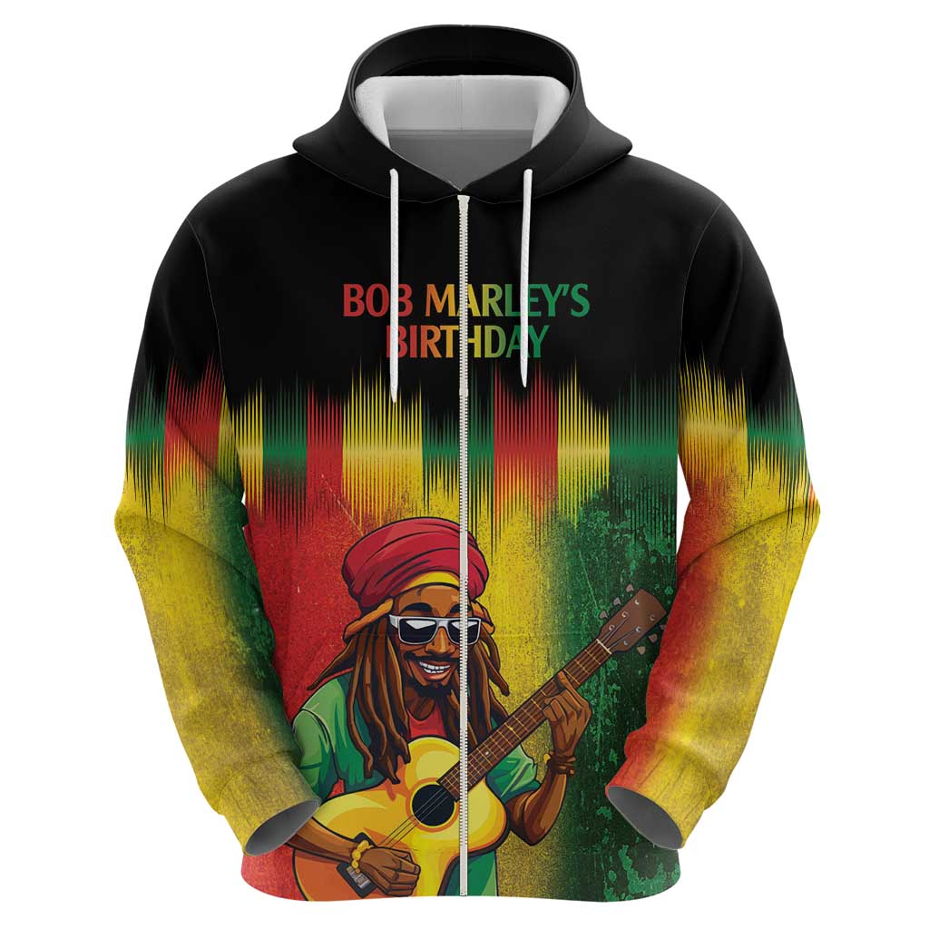 Honoring Reggae Legend Bob Birthday Hoodie - Wonder Print Shop