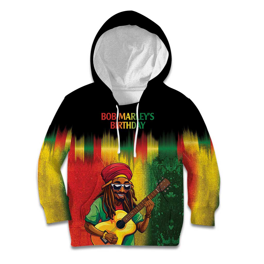 Honoring Reggae Legend Bob Birthday Kid Hoodie - Wonder Print Shop