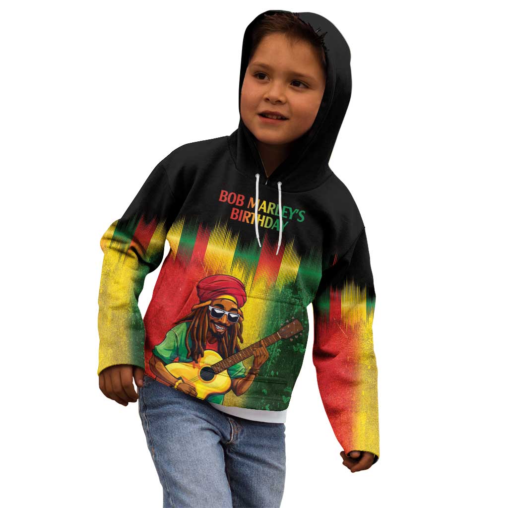 Honoring Reggae Legend Bob Birthday Kid Hoodie - Wonder Print Shop
