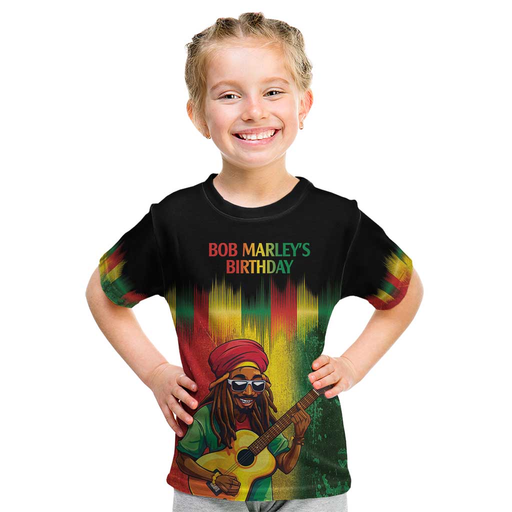 Honoring Reggae Legend Bob Birthday Kid T Shirt - Wonder Print Shop