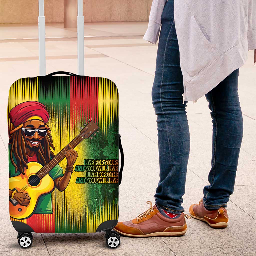 Honoring Reggae Legend Bob Birthday Luggage Cover - Wonder Print Shop