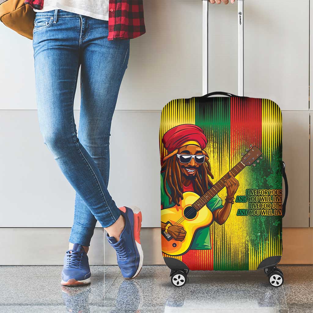 Honoring Reggae Legend Bob Birthday Luggage Cover - Wonder Print Shop