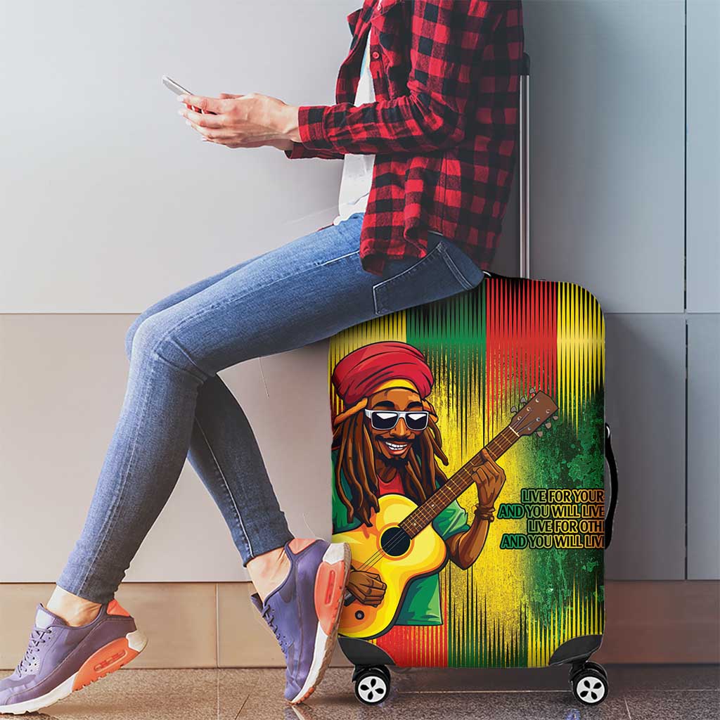 Honoring Reggae Legend Bob Birthday Luggage Cover - Wonder Print Shop
