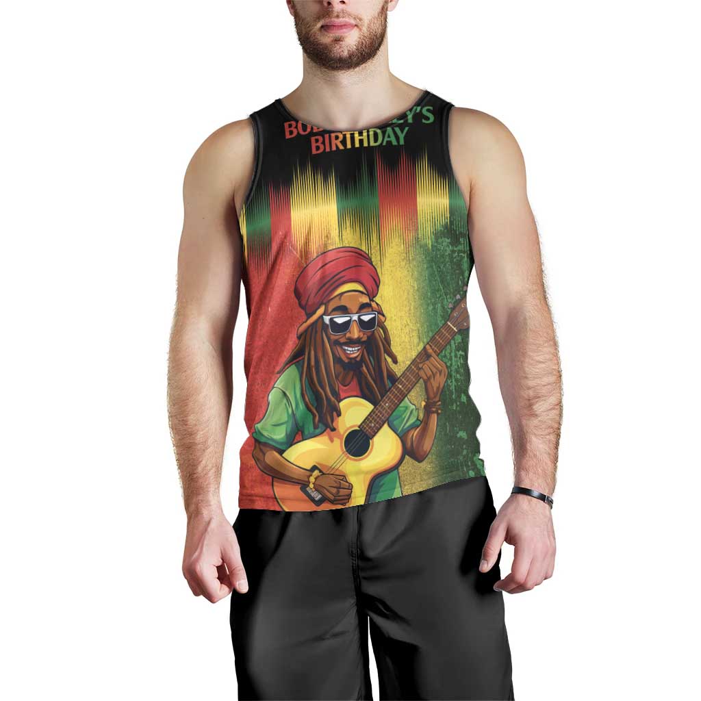 Honoring Reggae Legend Bob Birthday Men Tank Top - Wonder Print Shop