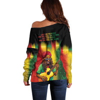 Honoring Reggae Legend Bob Birthday Off Shoulder Sweater - Wonder Print Shop