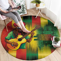 Honoring Reggae Legend Bob Birthday Round Carpet