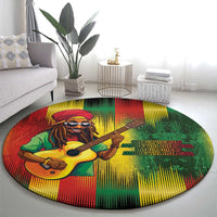 Honoring Reggae Legend Bob Birthday Round Carpet