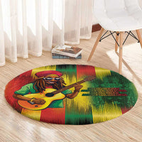 Honoring Reggae Legend Bob Birthday Round Carpet