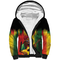 Honoring Reggae Legend Bob Birthday Sherpa Hoodie - Wonder Print Shop