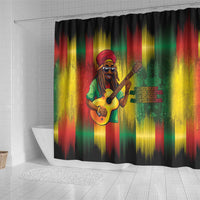 Honoring Reggae Legend Bob Birthday Shower Curtain