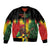 Honoring Reggae Legend Bob Birthday Sleeve Zip Bomber Jacket - Wonder Print Shop