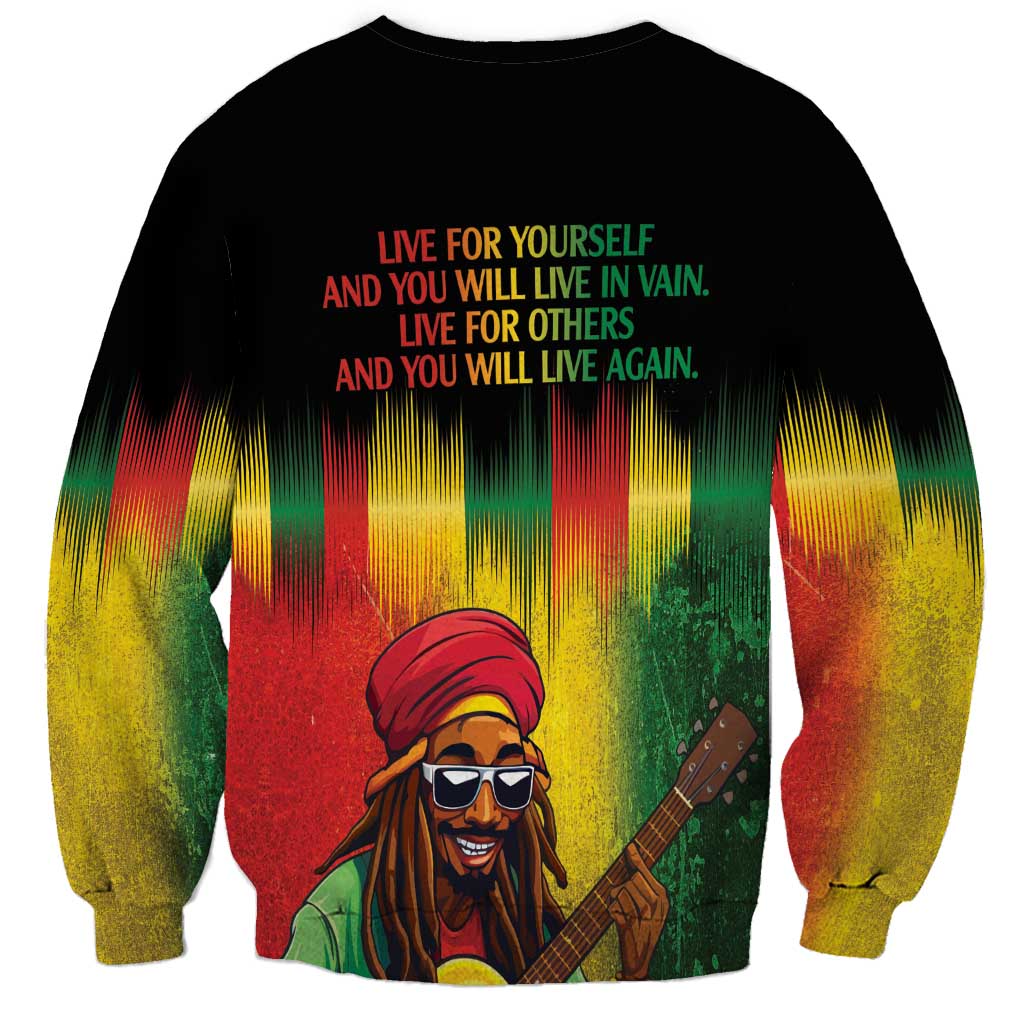 Honoring Reggae Legend Bob Birthday Sweatshirt - Wonder Print Shop